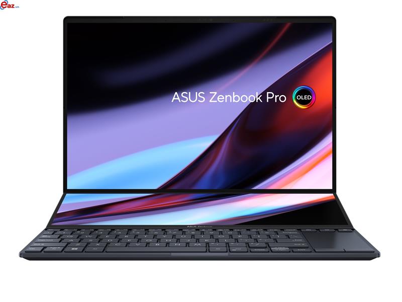 Asus Zenbook Pro 14 Duo OLED UX8402ZE M3044W | Intel&#174; Alder Lake Core™ i7 _ 12700H | 16GB | 1TB SSD PCIe Gen 4 | GeForce&#174; RTX™ 3050 Ti 4GB GDDR6 | Win 11 | 14.5 inch 2.8K Touch Screen IPS | 12.7 inch IPS ScreenPad™ Plus | IR Camera | LED KEY | 0922D